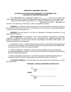 NRC - Dispersant Amendment Release - December 2013
