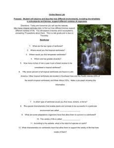 Online Biome Lab Purpose: Student will observe and describe how