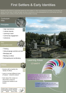 First settlers and early identit... - Historic Cemeteries Conservation