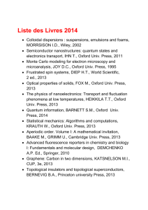 Liste des Livres 2014 - Laboratoire de Physique des Solides