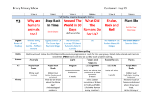 Curriculum map Y3 - Briary Primary School