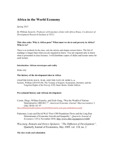Africa in the World Economy