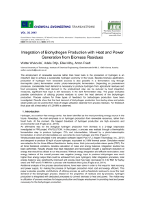 Integration of Biohydrogen Production with Heat and Power