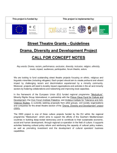 Street Theatre Grants - Guidelines Drama