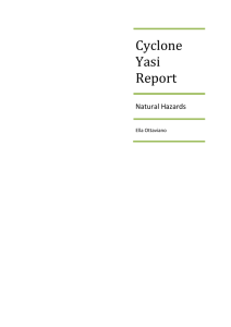 Tropical Cyclone Yasi – Report
