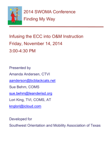 Infusing the ECC into O&M Instruction (Word)
