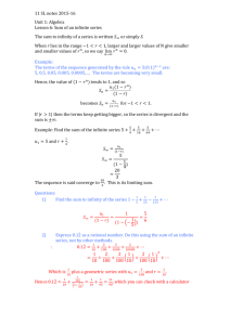 Notes 11SL Unit 1 Algebra Lesson 6