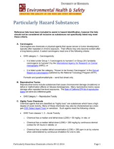 Particularly Hazard Substances Reference lists have been included