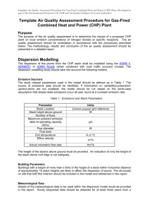 Template Air Quality Assessment Procedure for Gas-Fired