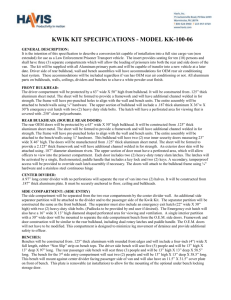kwik kit specifications - model kk-100-06