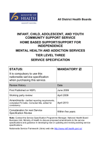 Infant, Child, Adolescent and Youth Community Support Service