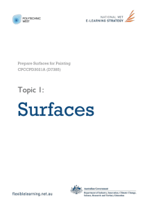 topic1-surfaces - E-Learning for Participation & Skills Wiki