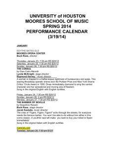 UNIVERSITY of HOUSTON MOORES SCHOOL OF MUSIC SPRING