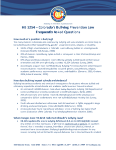HB 1254 - Colorado Department of Education