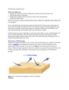 wind erosion and depostion text
