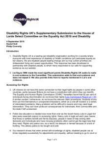 Read our response - Disability Rights UK