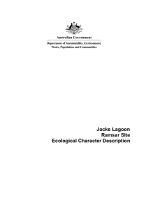 Jocks Lagoon Ramsar site Ecological Character Description (DOCX