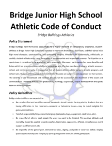 Athletic Code of Conduct