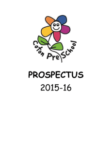 Prospectus - Coton Pre school