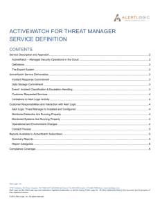 activewatch for threat manager service definition