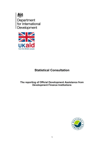 DFID Statistical Consultation
