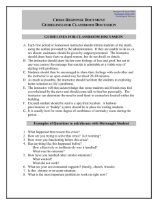 Guidelines For Class Discussion - Muskingum Valley Educational