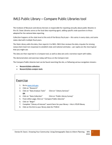 IMLS Compare Public Libraries tool exercises