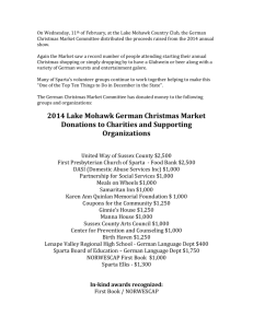 2015 Donation Press release - Annual Lake Mohawk German