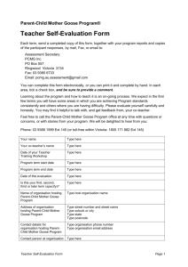 Teacher Self-Evaluation Form
