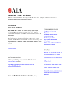 The Inside Track – April 2012 - American Institute of Architects