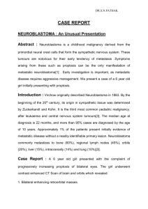 Case Report Neuroblastoma