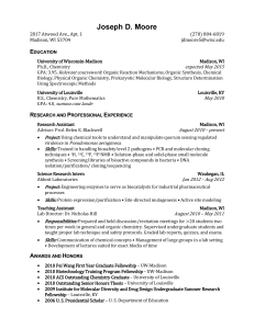 Resume (PDF) - Biotechnology Training Program