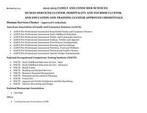 To 2012 - FHSHTE - Approved Credentials Document