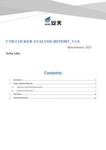 CTB-locker Analysis Report_V1.0