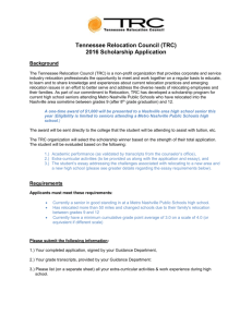 TRC Scholarship Instructions for Students 2016