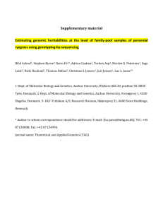 Supplementary material Estimating genomic heritabilities at the level