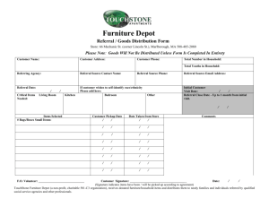 Touchstone Furniture Depot Referral Form
