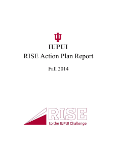 RISE Action Plan Report - Division of Undergraduate Education