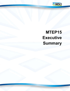 MTEP15 Executive Summary