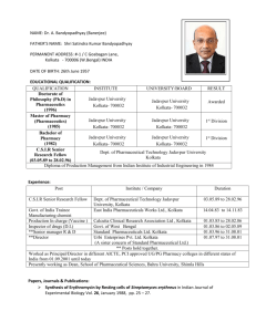 NAME: Dr. A. Bandyopadhyay (Banerjee) FATHER`S NAME: Shri