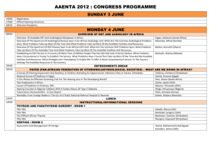 aaenta 2012 : congress programme : page two