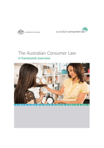DOCX 800KB - The Australian Consumer Law