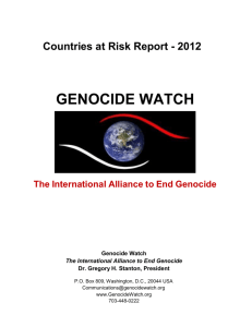 Countries at Risk Report - 2012