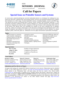Printable Sensors and Systems