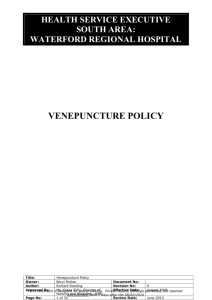 UHW Venepuncture Policy ( - 1059 KB)