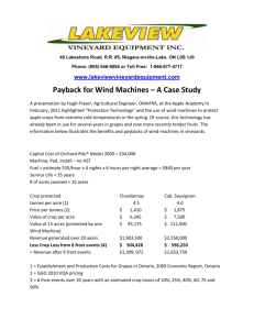 Payback for Wind Machines – A Case Study