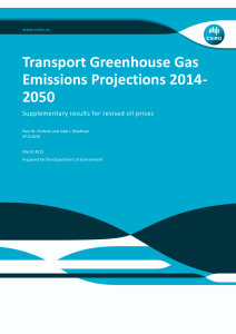 Transport Greenhouse Gas Emissions Projections 2014