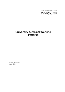 A-typical working patterns