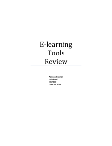 E-learning Tools
