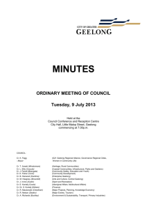 C203 Council Minutes 09 July 2013
